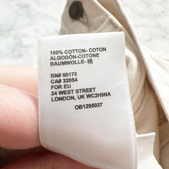 BDG High Rise Baggy Distressed Cream Color Jeans‎ women’s size 28 urban - Picture 11 of 14